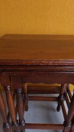 Set vintage nesting tables, bijzettafeltjes, mimiset miniset, Gebruikt, Vintage, Ophalen of Verzenden, Nvt