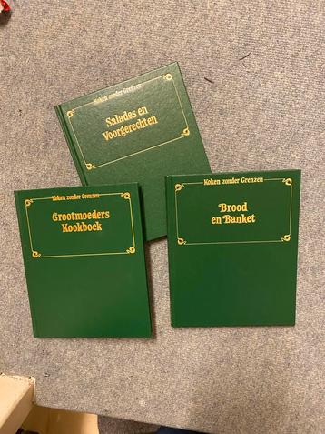 Drie Kookboeken 'Koken zonder Grenzen' beschikbaar voor biedingen