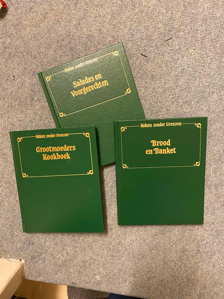 Drie Kookboeken 'Koken zonder Grenzen', Boeken, Kookboeken, Zo goed als nieuw, Voorgerechten en Soepen, Europa, Vegetarisch, Ophalen of Verzenden