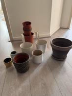 Diverse bloemenpotten voor binnen & buiten, Tuin en Terras, Ophalen, Gebruikt, Binnen, Overige vormen