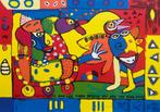 Zeefdruk Simon & Bruno - Incognito, Antiek en Kunst, Kunst | Litho's en Zeefdrukken, Verzenden