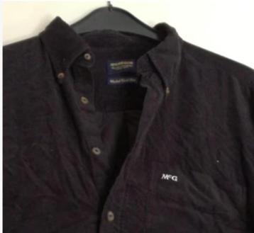 Bijna Nieuwe MCGREGOR overhemd Blouse RIBCORDUROY zwart XL beschikbaar voor biedingen