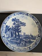 Delfts blauw wandbord - 40cm - Chemkefa 5, Antiek en Kunst, Antiek | Wandborden en Tegels, Ophalen