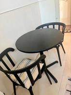Mooie stevige zwarte set!, Tuin en Terras, Tuinsets en Loungesets, Ophalen of Verzenden, Zo goed als nieuw, Kunststof