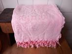 vintage sprei kleed deken bed bank roze geometrisch 50s 60s, Ophalen