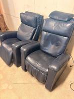 Relaxfauteuil met massage Sweeven - 2 stuks, Huis en Inrichting, Fauteuils, Ophalen, Gebruikt, 50 tot 75 cm, Leer