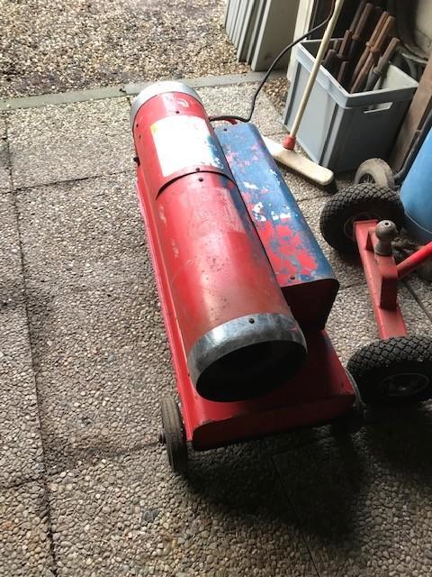 heteluchtkanon Heylo diesel petroleum, Doe-het-zelf en Verbouw, Verwarming en Radiatoren, Gebruikt, Kachel, 80 cm of meer, 60 tot 150 cm