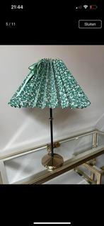 Tafellamp vintage plisse kap, Ophalen of Verzenden, Zo goed als nieuw, Minder dan 50 cm