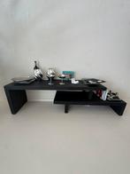 Zwart tv-meubel – tweedelig design | strak en minimalistisch, Ophalen of Verzenden, Zo goed als nieuw, 25 tot 50 cm, Minder dan 100 cm