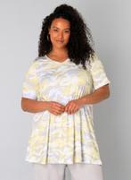 Grijs/geel A-lijn tuniek Ankie van Yesta Maat 52 (3), Kleding | Dames, Grote Maten, Blouse of Tuniek, Geel, Ophalen of Verzenden