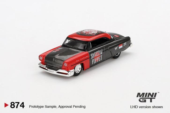 Lincoln Capri Hot Rod "Shadow Puppet" MiniGT 1:64, Hobby en Vrije tijd, Modelauto's | Overige schalen, Nieuw, Auto, Ophalen of Verzenden