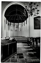 Oude - Tonge. Fotokaart van het Koor Ned. Herv. Kerk., Ongelopen, Ophalen of Verzenden