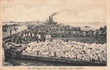 HE036 Afsluitdijk werkzaamheden naar Friesland jaren 20/30 beschikbaar voor biedingen