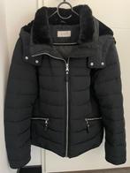 Winterjas zwart gewatteerd dames maat 42, Verzenden, Zo goed als nieuw, Maat 42/44 (L), Zwart