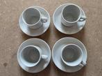 Monopoli Italiaanse Espresso Kop en Schotel - 4 Sets, Ophalen, Gebruikt, Keramiek, Kop(pen) en/of Schotel(s)