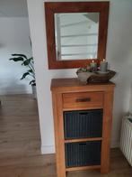 Hal kast! Met bijbehorende spiegel!Teakhout, Ophalen, Gebruikt, Minder dan 100 cm