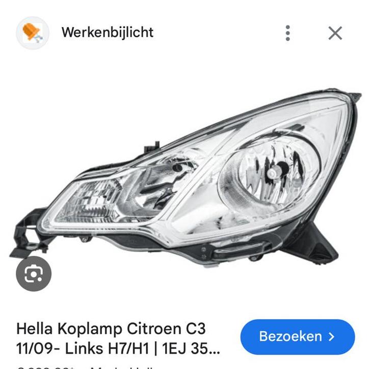 Citroën C3/DS3 Koplampen rechter en linker (2010+), Auto-onderdelen, Verlichting, Citroën, Gebruikt, Ophalen of Verzenden