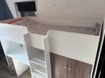 Hoogslaper met bureau en kast, Kinderen en Baby's, Kinderkamer | Stapelbedden en Hoogslapers, Ophalen, Gebruikt, Hoogslaper