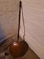 Antieke beddenpan met koperen pan, Antiek en Kunst, Antiek | Koper en Brons, Ophalen, Koper