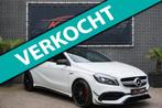 Mercedes-Benz A-klasse AMG 45 4M 381PK Pano Led Nav Leer VOL, Automaat, Gebruikt, 4 cilinders, Lichtsensor