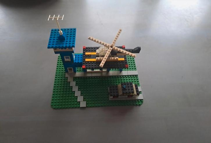 Lego Politie Heliport Set 354, Kinderen en Baby's, Speelgoed | Duplo en Lego, Gebruikt, Lego, Complete set, Ophalen of Verzenden