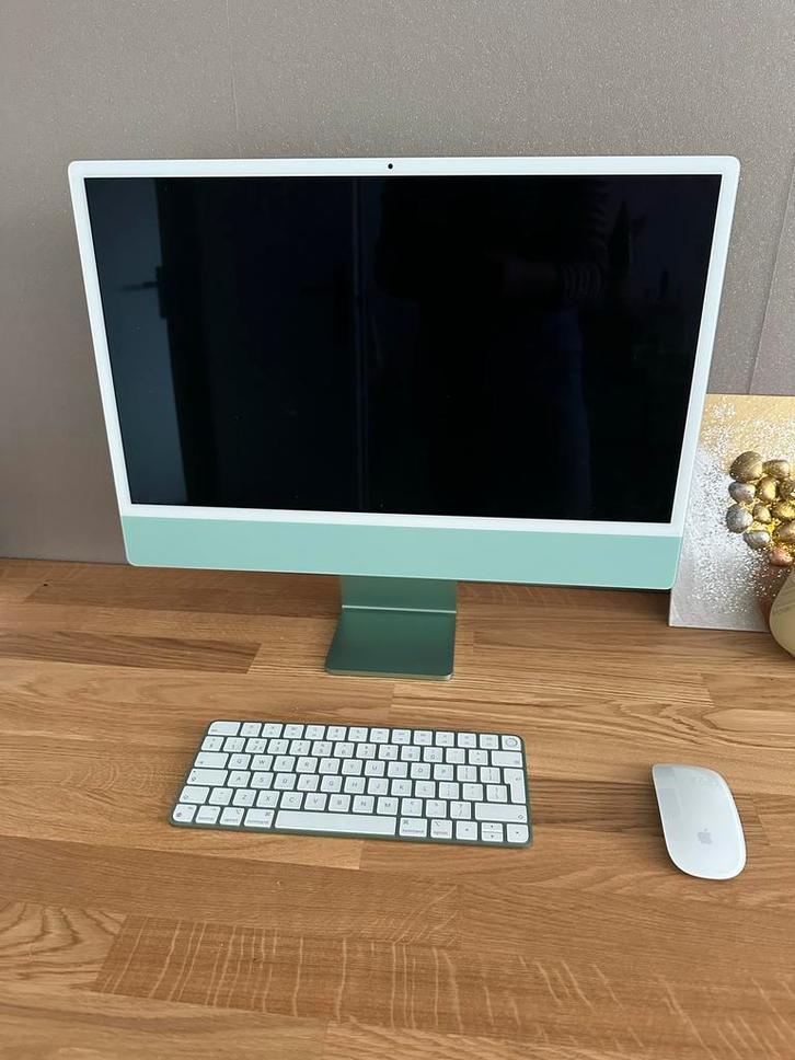 iMac 24" (april 2023) - groen, Computers en Software, Apple Desktops, Zo goed als nieuw, iMac, SSD, Onbekend, 8 GB, Ophalen