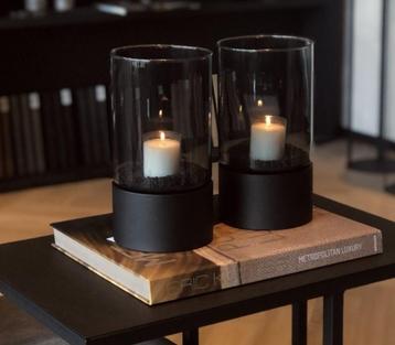 initials by HAANS Lifestyle Windlicht op zuil mini zwart beschikbaar voor biedingen