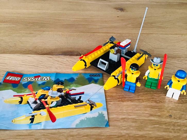 LEGO classic 6665, raft adventure river runners, compleet, Kinderen en Baby's, Speelgoed | Duplo en Lego, Zo goed als nieuw, Lego