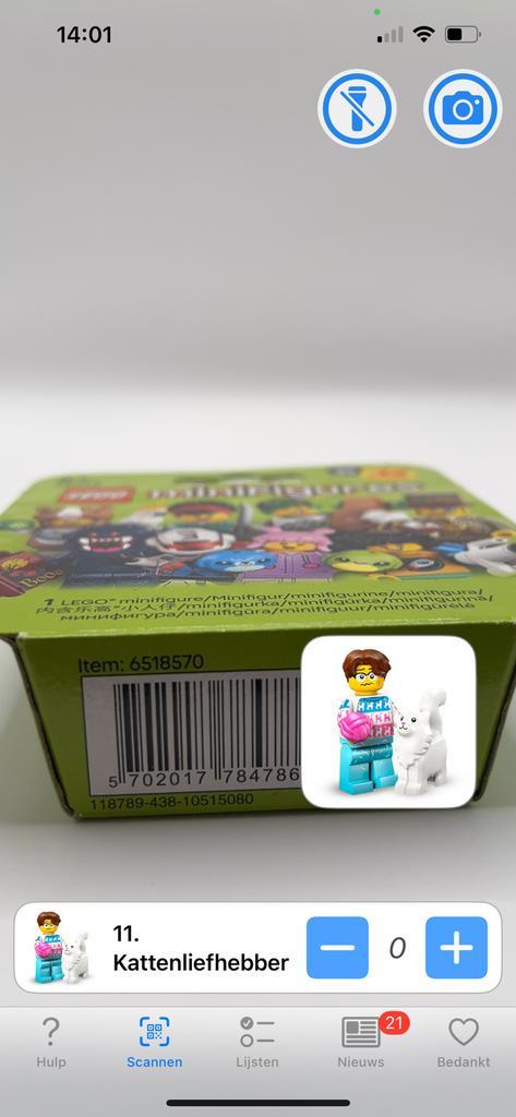 LEGO CMF serie 27 col27-11 Katten liefhebber, Kinderen en Baby's, Speelgoed | Duplo en Lego, Nieuw, Ophalen of Verzenden