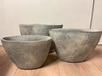 Cementlook Vensterbank Potten Set, Tuin en Terras, Bloempotten, Ophalen, Binnen, Zo goed als nieuw, Overige vormen