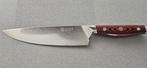 Paudin Damascus Koksmes 20cm, Ophalen of Verzenden, Zo goed als nieuw