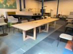 Vergadertafel Gispen, eiken hout, 400 x 100 cm., Ophalen, Gebruikt