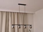 Erg mooie hanglamp met smoked/spiegel glas bollen!, Ophalen, Zo goed als nieuw, Glas, Minder dan 50 cm