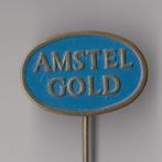 Bier Amstel Gold speldje, Verzamelen, Speldjes, Pins en Buttons, Gebruikt, Niet vindbaar, Niet vindbaar, Speldje of Pin