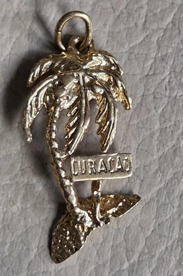 Mooie 14K / 14 karaat GOUDEN hanger / kettinghanger CURACAO beschikbaar voor biedingen