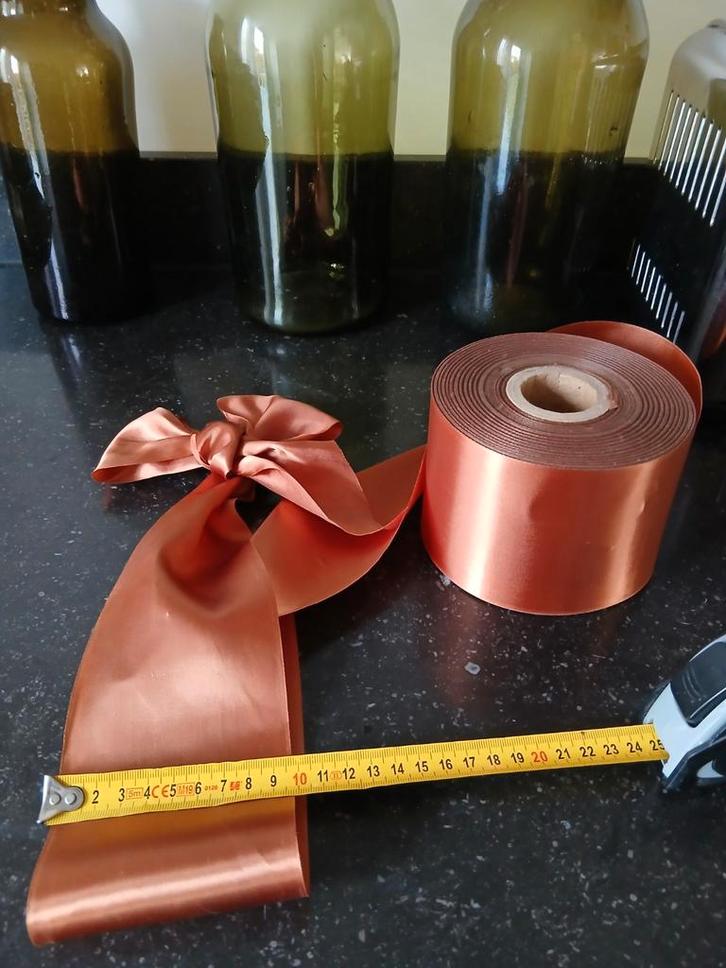 Grote Rol Nieuw Dubbelzijdig Satijn Lint, Hobby en Vrije tijd, Naaien en Fournituren, Nieuw, Lint, Band of Elastiek, Ophalen of Verzenden