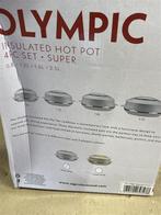 Stoofpot - Olympic hot pot 4 stuks voedsel verwarmen, Huis en Inrichting, Overige materialen, Pot, Bus of Blik, Nieuw, Ophalen of Verzenden