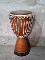 Oude Afrikaanse Djembee bijzettafel Ghana, Minder dan 55 cm, N, Rond, Ophalen of Verzenden