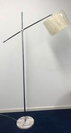 Staande vloerlamp booglamp verstelbaar zilver wit, Ophalen, Nieuw, Overige materialen, 150 tot 200 cm