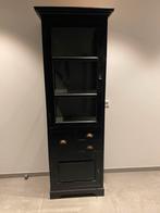 Teakhouten Vitrinekast, Ophalen, Met plank(en), 200 cm of meer, Teakhout