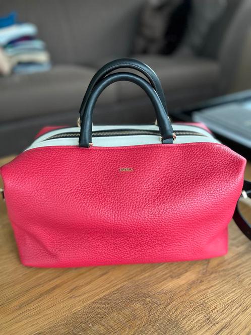 Furla Handtas Rood/Zwart/Wit, nieuwstaat, Sieraden, Tassen en Uiterlijk, Tassen | Damestassen, Nieuw, Handtas, Rood, Ophalen of Verzenden