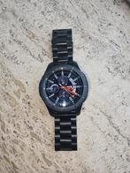 Samsung Galaxy Gear S3 Frontier - Metalen Band, GPS, Zwart, Ophalen of Verzenden, Zo goed als nieuw
