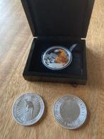 3 x 1 Oz zilver, o.a. Wedge-tailed Eagle Proof, Ophalen of Verzenden, Zilver