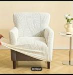 Stoelhoezen creme 2x, Huis en Inrichting, Fauteuils, Minder dan 75 cm, Nieuw, Ophalen of Verzenden, Stof