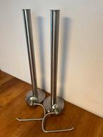 RVS WC-rolhouders - 2 sets, Ophalen of Verzenden, Gebruikt