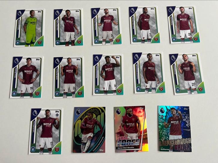 Topps Premier League 2026 West Ham United kaarten, Hobby en Vrije tijd, Stickers en Plaatjes, Meerdere plaatjes, Ophalen of Verzenden