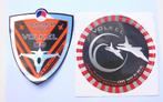 Twee Luchtmacht stickers vliegbasis VOLKEL 2007 en 2009., Ophalen of Verzenden, Luchtmacht, Nederland, Embleem of Badge