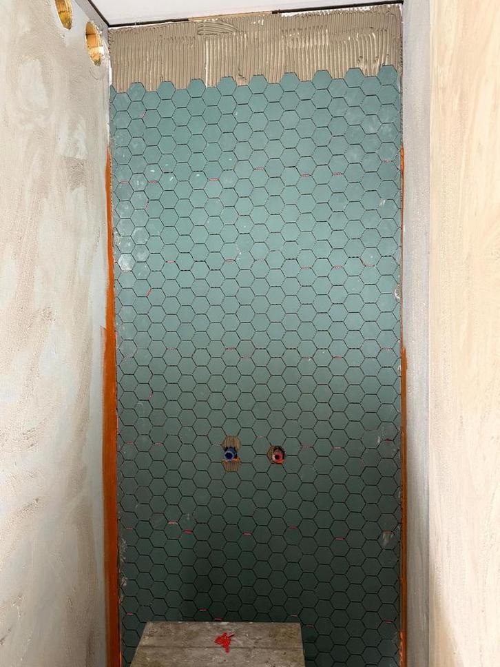 Winckelmans Hexagon Tegels - Pale Kleur, Doe-het-zelf en Verbouw, Tegels, Nieuw, Vloertegels, Keramiek, Minder dan 20 cm, 20 tot 40 cm