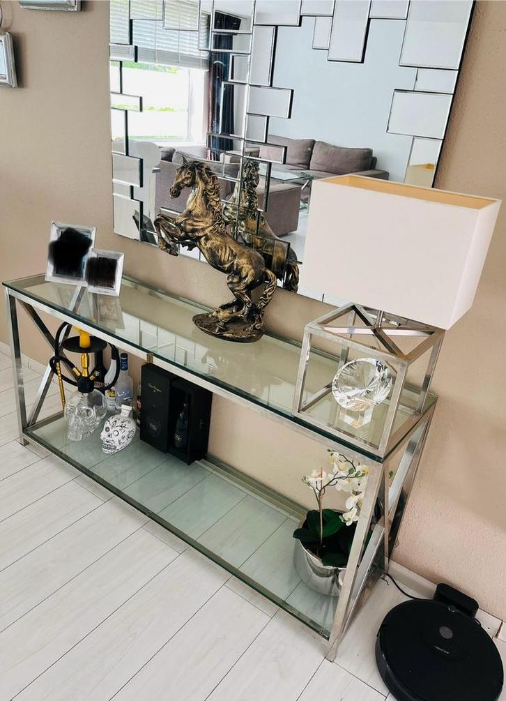 Rivièra Maison – Sidetable / Sidetafel – origineel, Huis en Inrichting, Tafels | Sidetables, Zo goed als nieuw, 25 tot 50 cm, Rechthoekig