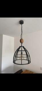 Industriële hanglamp met katrol, Huis en Inrichting, Lampen | Hanglampen, Ophalen, Zo goed als nieuw, Minder dan 50 cm